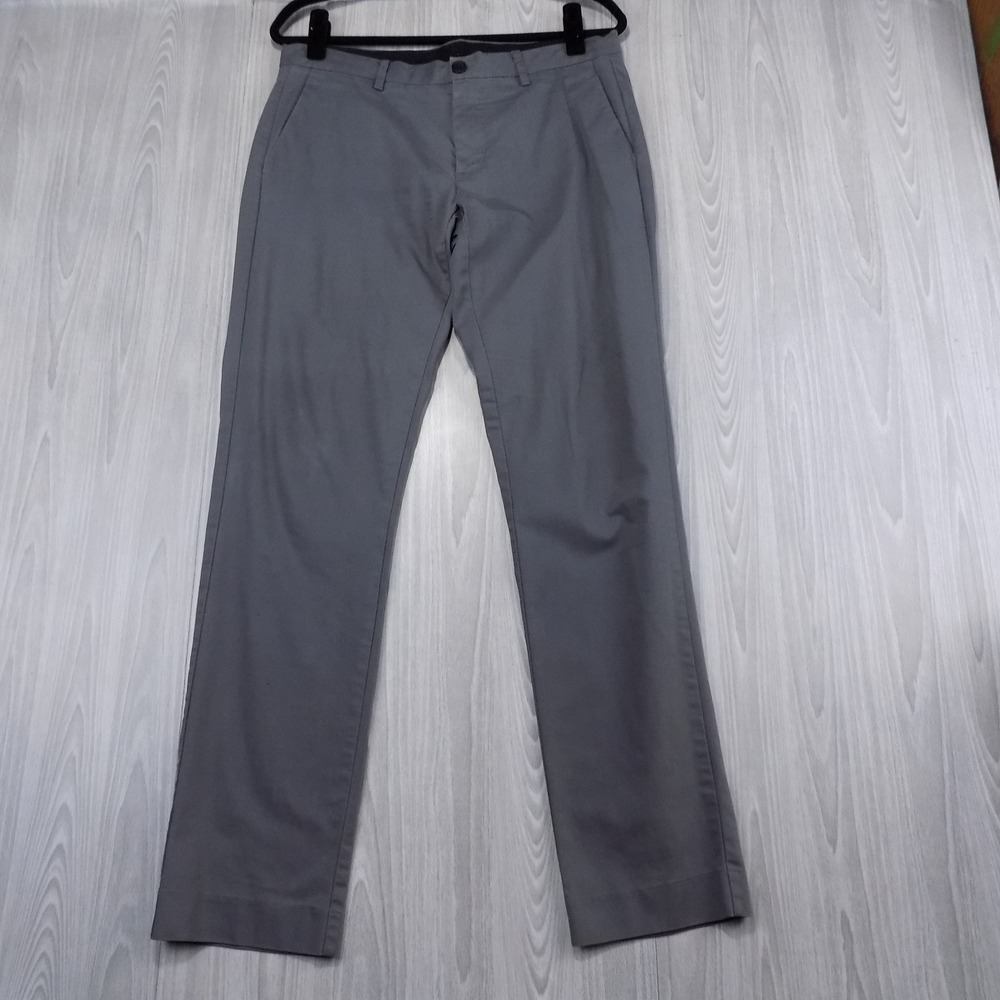Bonobos 3XDRY Tailored Chino Pants Mens 31x32 Grey 19398-GYK74 EUC